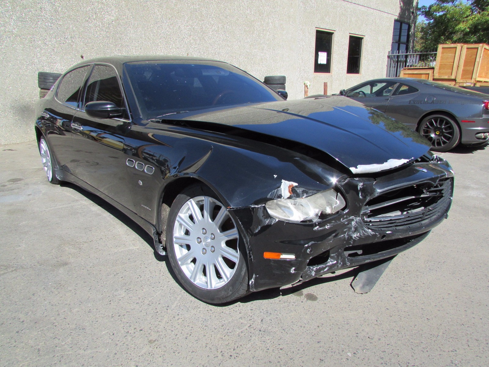 Maserati Quattroporte, Center Console Trim, Grey, Some Scuffs, P/N 981307516