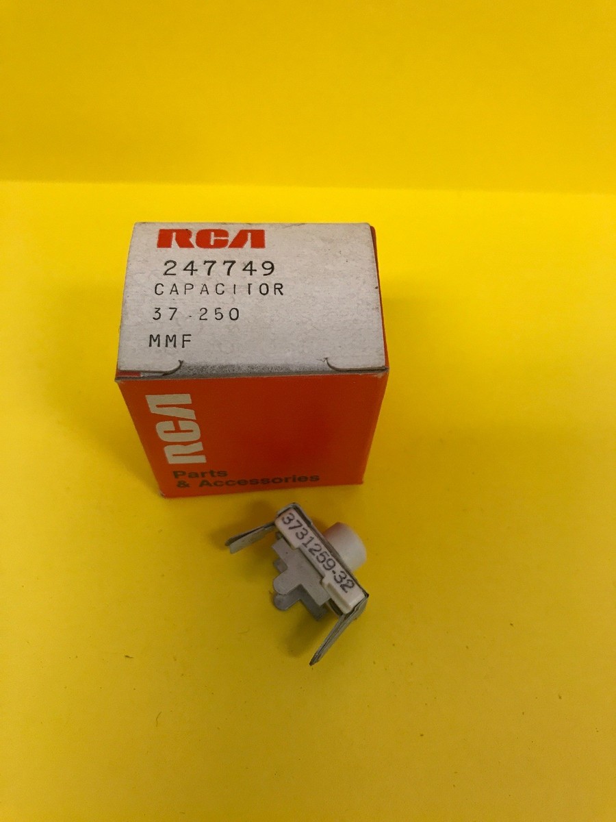 VINTAGE RCA REPLACEMENT PART 247749 CAPACITOR 37 - 250 MMF *FREE