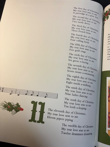 The Twelve Days of Christmas BOOK 1977 Stamps Christmas Island Limited - Picture 22 of 24