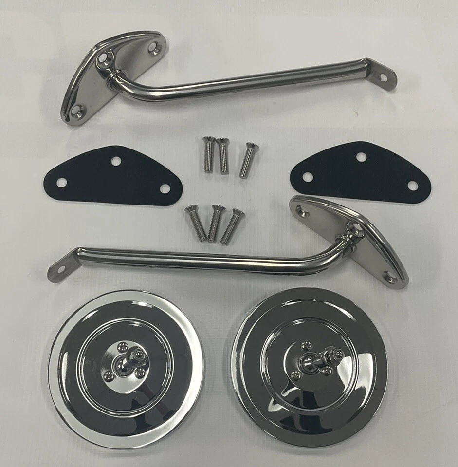 1967 68 69 70 71 72 Chevrolet GMC camión espejo kit tornillos y juntas acanalado nuevo Foto 2 de 4