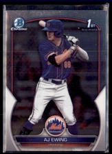 2023 Bowman Chrome AJ Ewing New York Mets 1st #BDC-152 2 Card Lot