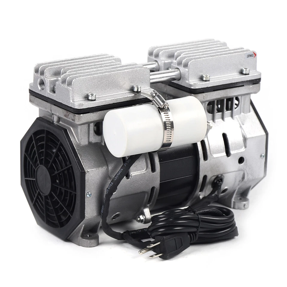 Bomba de vacío sin aceite | Bomba de vacío de pistón industrial sin aceite con filtro MEJOR VENTA Foto 2 de 4