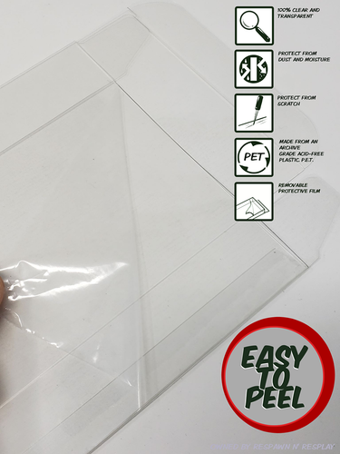 BOX PROTECTOR FOR SUPER NINTENDO - SNES CONSOLE SUPER SET CLEAR PLASTIC CASE - Picture 4 of 4
