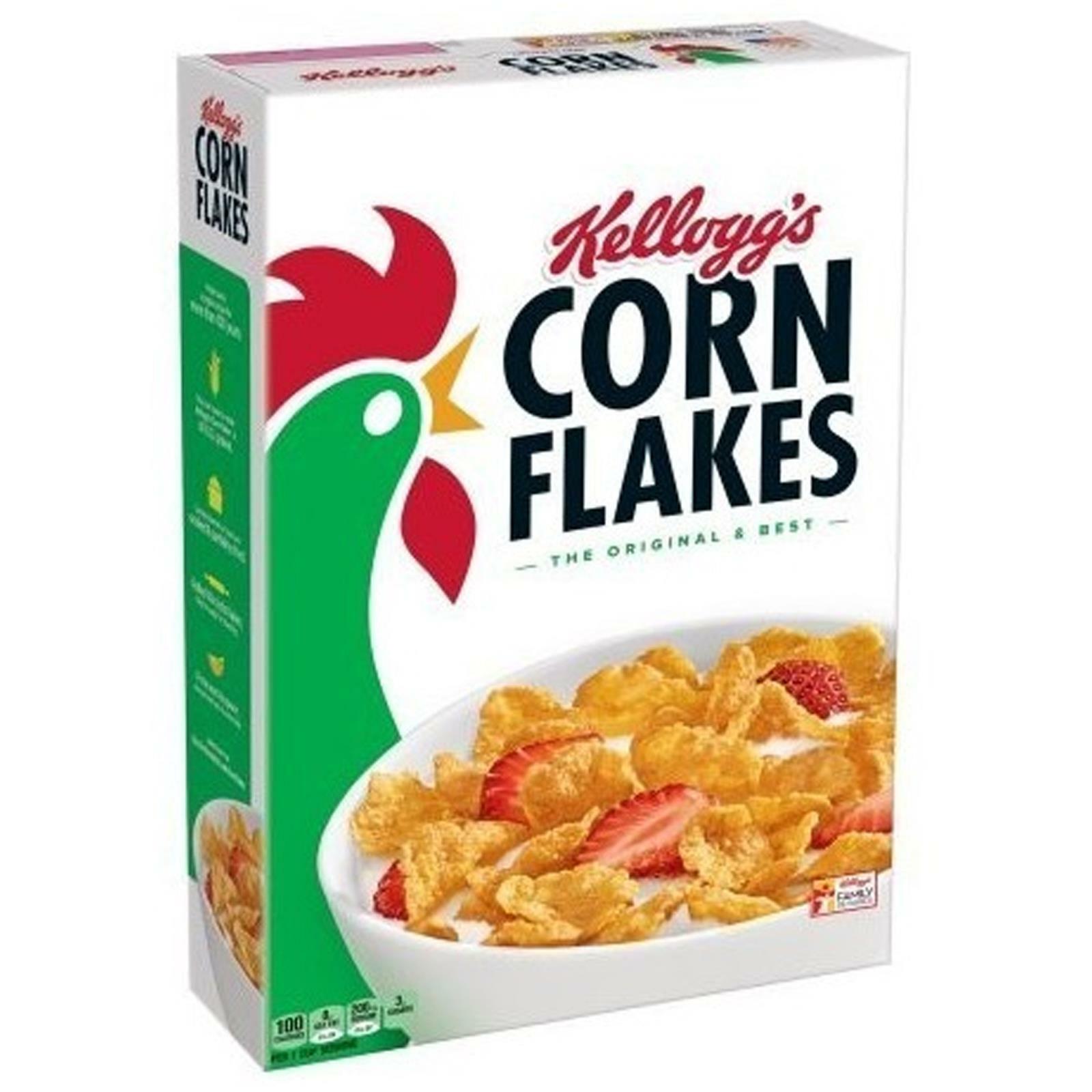 CEREALI KELLOGG'S CORN FLAKES 500 GR FRUMENTO MUESLI FIOCCHI DI MAIS VITAMINE