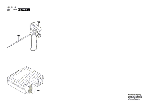 Bosch Ersatzteile für PBH 3000 FRE Bohrhammer - Bild 2 von 158