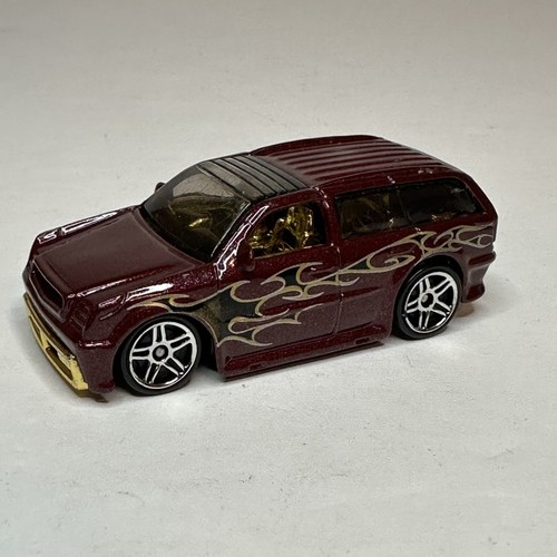 Hot Wheels 2003 First Editions Boom Box Metallic Maroon Black Flames 23/42 Loose - Picture 1 of 12