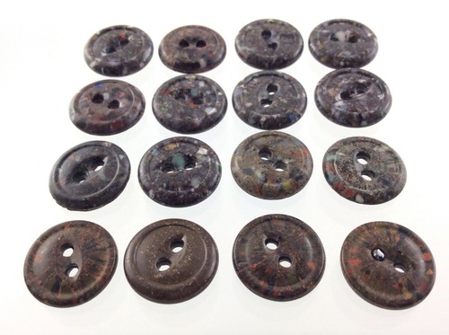 Vintage Lot of 16 End Of Day Plastic Garment Button Size .5in Simple Design 821C - Picture 2 of 10