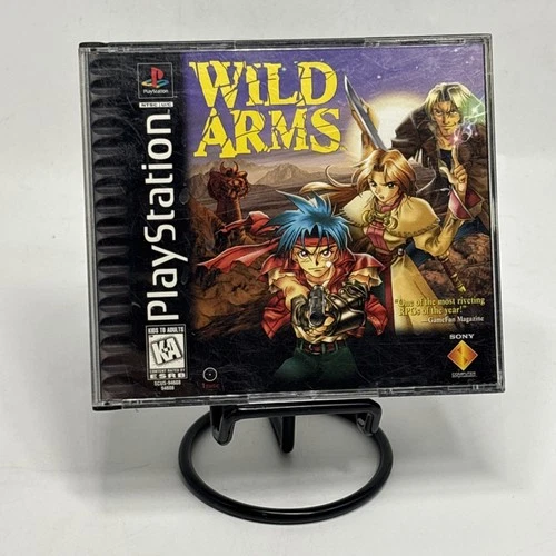 Wild Arms Sony PlayStation 1 CIB W Manual Registration Card Receipt Tested Works