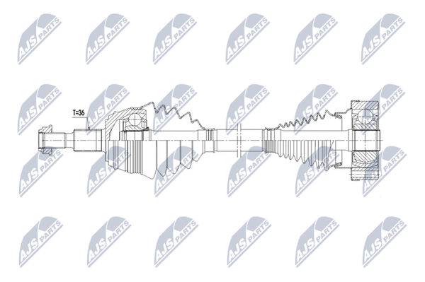 NTY Antriebswelle NPW-AU-088 FüR Audi MERCEDES-BENZ Seat VW-image
