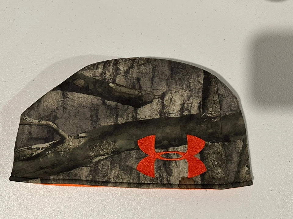 Under Armour Reversible Camuflaje/Naranja Gorro Realtree Gorra de Caza Gorro Foto 2 de 4