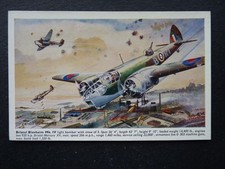 A.F.D.BANNISTER. AIRCRAFT POSTCARD FROM WATERCOLOUR. BRISTOL BLENHEIM. 4882