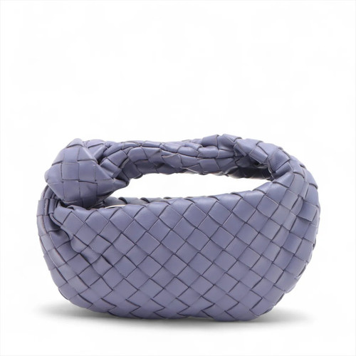 Bottega Veneta Intrecciato Mini Jodi Leather Hand bag Purple