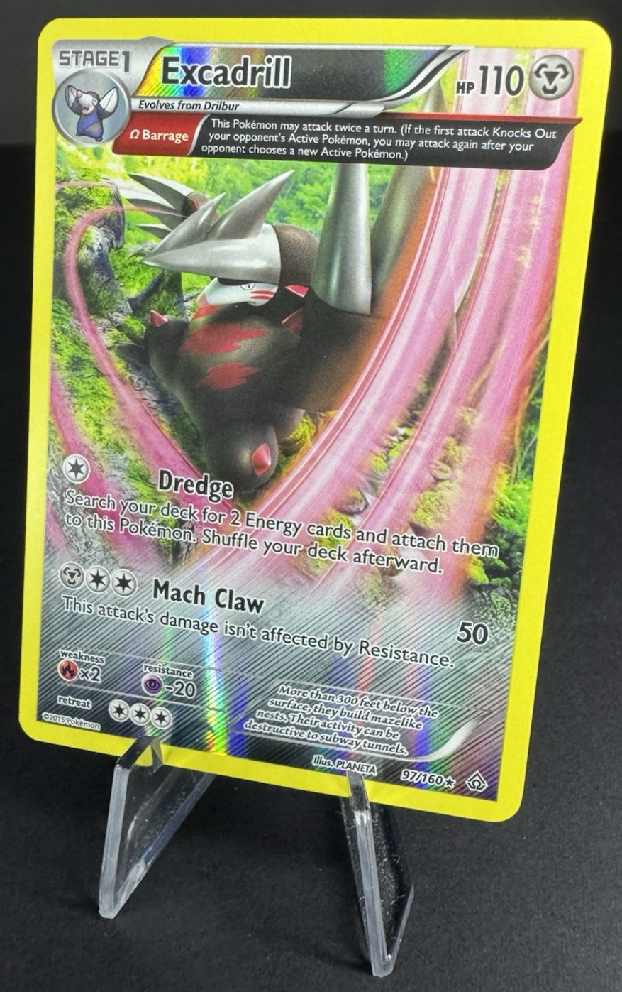 Excadrill (Omega) 97/160 Reverse Holo Rare - XY Primal Clash - Pokémon TCG - VLP