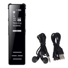 128GB Voice Recorder with OLED Screen - HD Voice Activated Recorder & MP3 Player