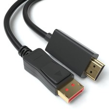 2m DisplayPort to HDMI Adapter Cable 2160p 4K60Hz DP 1.4 HDR10 HDCP 2.2