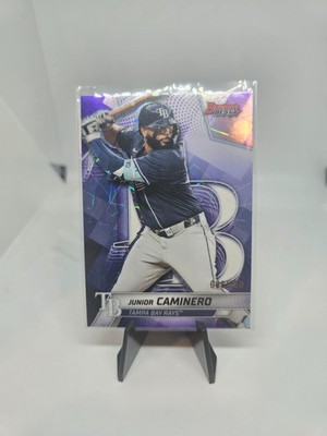2025 Bowman's Best Junior Caminero Purple Refractor Parallel /250 #53 Rays RC