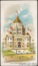 Original 1894 Midwinter Fair Expo San Franciso Sperry Flour Trade Card 