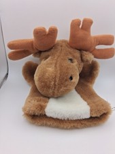 Pier 1 Imports Moose Plush Hand Puppet 11" Stuffed Animal Toy