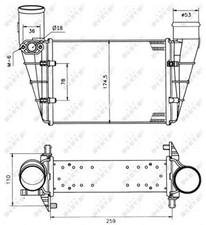 Für NRF 30127A INTERCOOLER / CHARGER