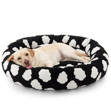 JOEJOY Large Donut Dog Bed Orthopedic Calming Plush w/ Washable Cover NonSkid