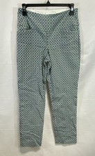 Swing Control Damen Nexus bedruckte Golfhose grün geometrisches Muster neu mit Etikett Gr. 4