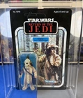 Vintage Kenner Star Wars Logray Figure Card 65 Back MOC HI GRADE! UNPUNCHED!