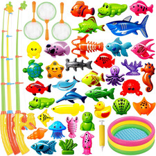   Magnetic Fishing Toys Game Set for Kids  Water Table Bathtub Kiddie Pool Part
