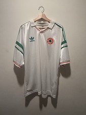 IRELAND 1988 1990 VINTAGE RETRO FOOTBALL SHIRT JERSEY AWAY 2XL