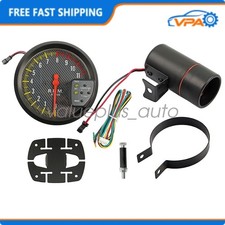 0-11000 Rpm Meter With Shift Light Universal 5 Tachometer Gauge 7 Color Backlit