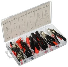 CZACA Alligator Clip  Clamp Assortment Electrical 60 pc Set by CTT 60 pc. A...