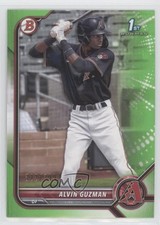 2022 Bowman Prospects Neon Green Border 322/399 Alvin Guzman #BP-18 wq8