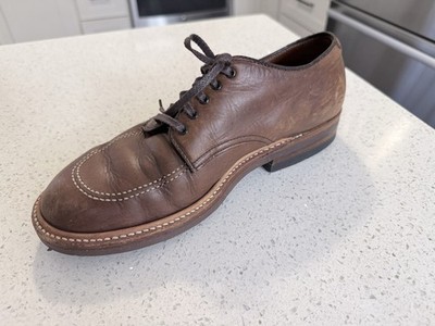 Alden 4002 モカシン 6D ブラウン レザー Alden 4002 Brown Chromexcel Mocc Toe Blucher | Alden Model Project