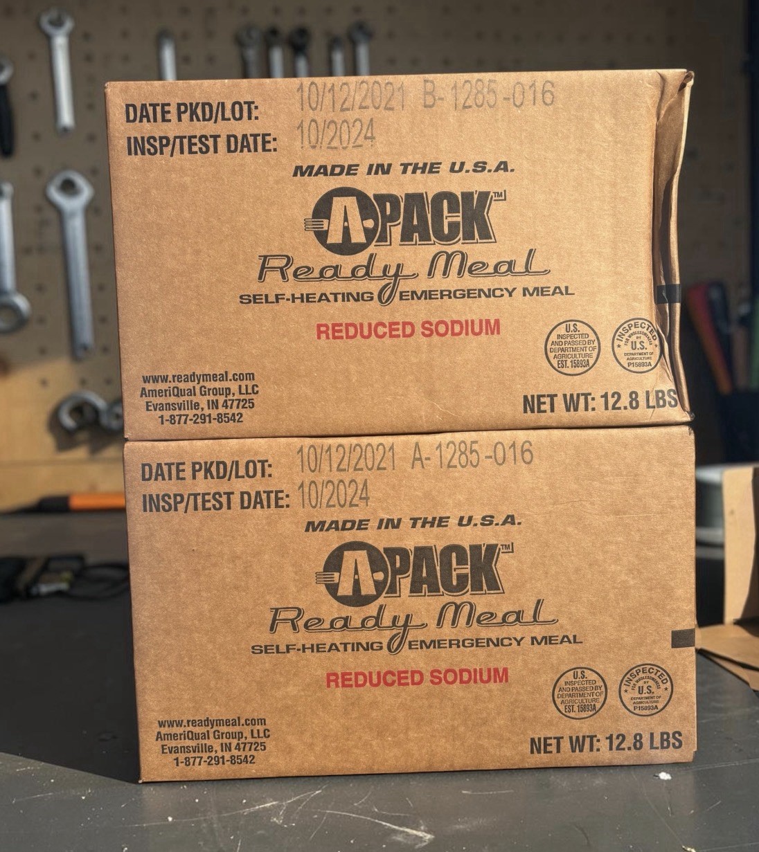 MRE Civilian MRE- 2 Cases Total 24 Meals