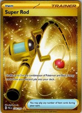Super Rod Gold 276/193 Paldea Evolved Secret Rare NM Pokemon TCG