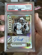 2025 SCORE NICCO MARCHIOL NEXT ERA NIL AUTOGRAPH POP 1 PSA 10