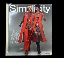 Vtg Feb 1970 Simplicity Patterns CATALOG Store Counter Sewing Pattern Book 9193