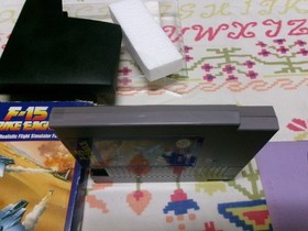 #735 F-15 Strike Eagle Nintendo NES Completo di scatola, manuale, testato