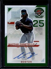 2025 Panini Prospect Edition Nazzan Zanetello Holo Signatures Silver Auto #107