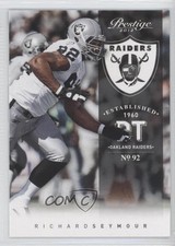 2012 Playoff Prestige Richard Seymour #138 HOF 0a1
