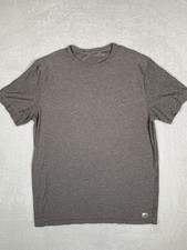 Vuori Strato Tech Tee Shirt Mens Large Gray Soft Crewneck Short Sleeve Casual