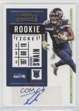 2020 Panini Contenders Rookie Ticket Freddie Swain #212 Auto 2jq