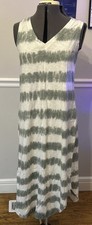 Women’s Long White Green Long Dress Medium Med M By GAP