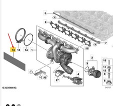 BMW 4 Gran Coupe G26 Auspuff Turbo Hitzeschutz 12528672055 NEU Original