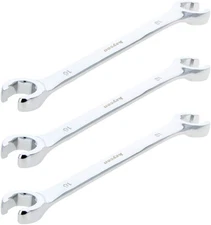 3Pcs Flare Nut Wrench, 16Mm X 18Mm Metric Double Open End Wrench