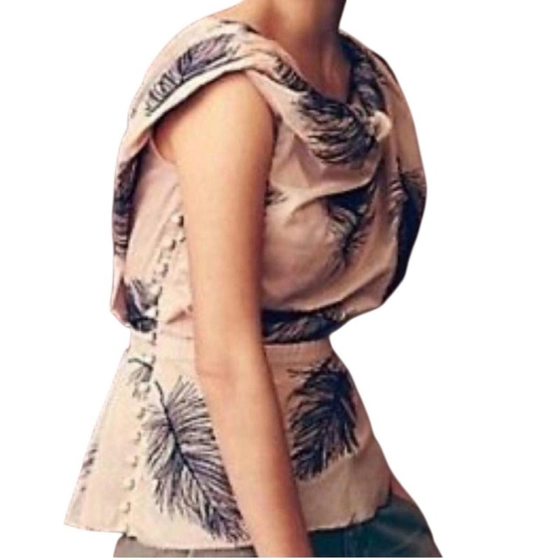 Anthropologie Byron Lars On A Wing Draped Top 0