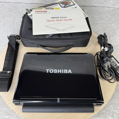 Toshiba NB205-N230 Netbook Win 7 Starter 250GB HDD OEM 10.1  Webcam Charger Case