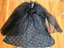 Pottery Barn Kids Glow In The Dark Witch Spider Halloween Costume Sz 7-8 NO HAT