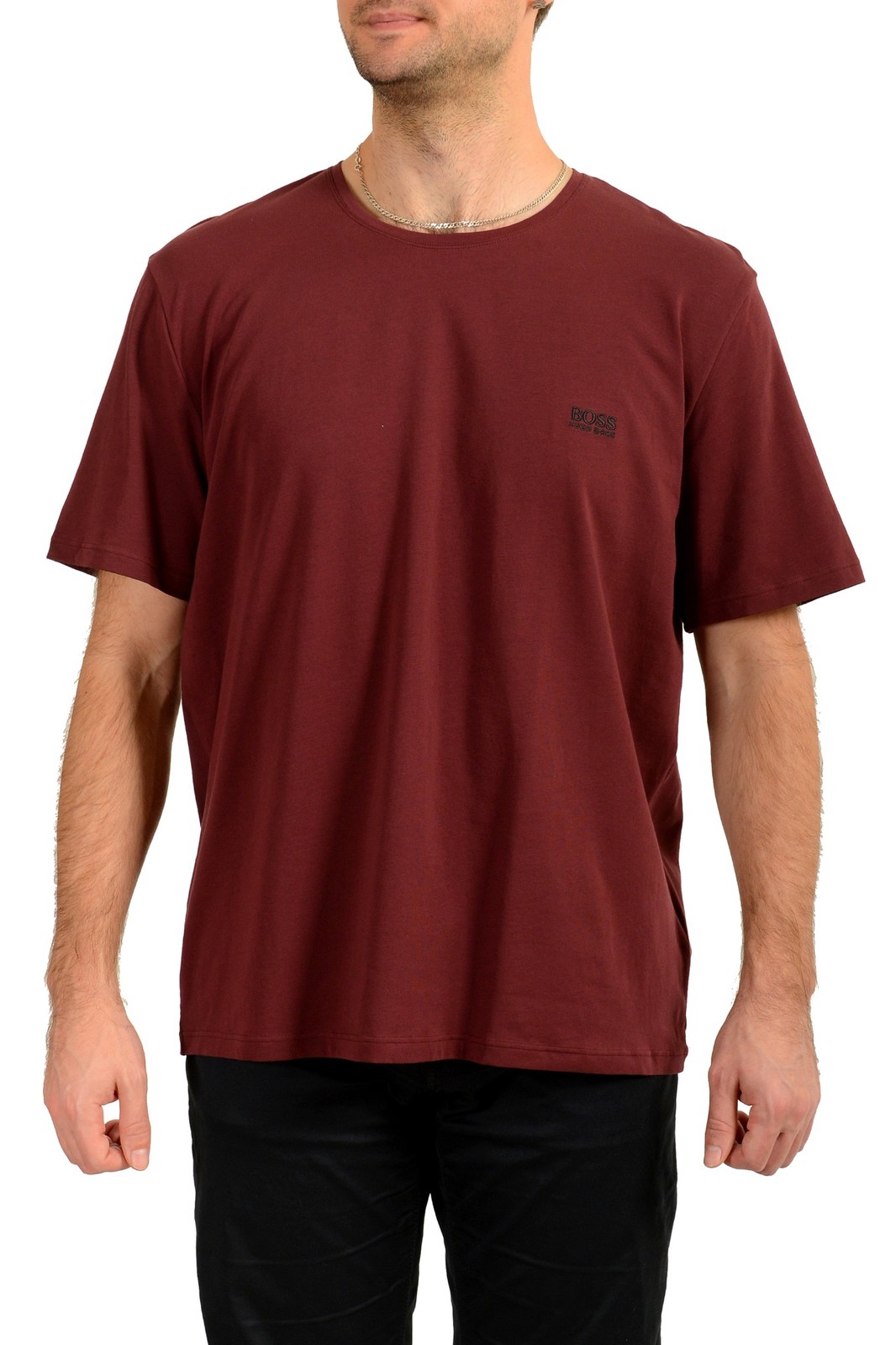 Мужская футболка Hugo Boss Mens Mix-Match фиолетового цвета с логотипом Crewneck и коротким рукавом US XL IT 54 10390₽