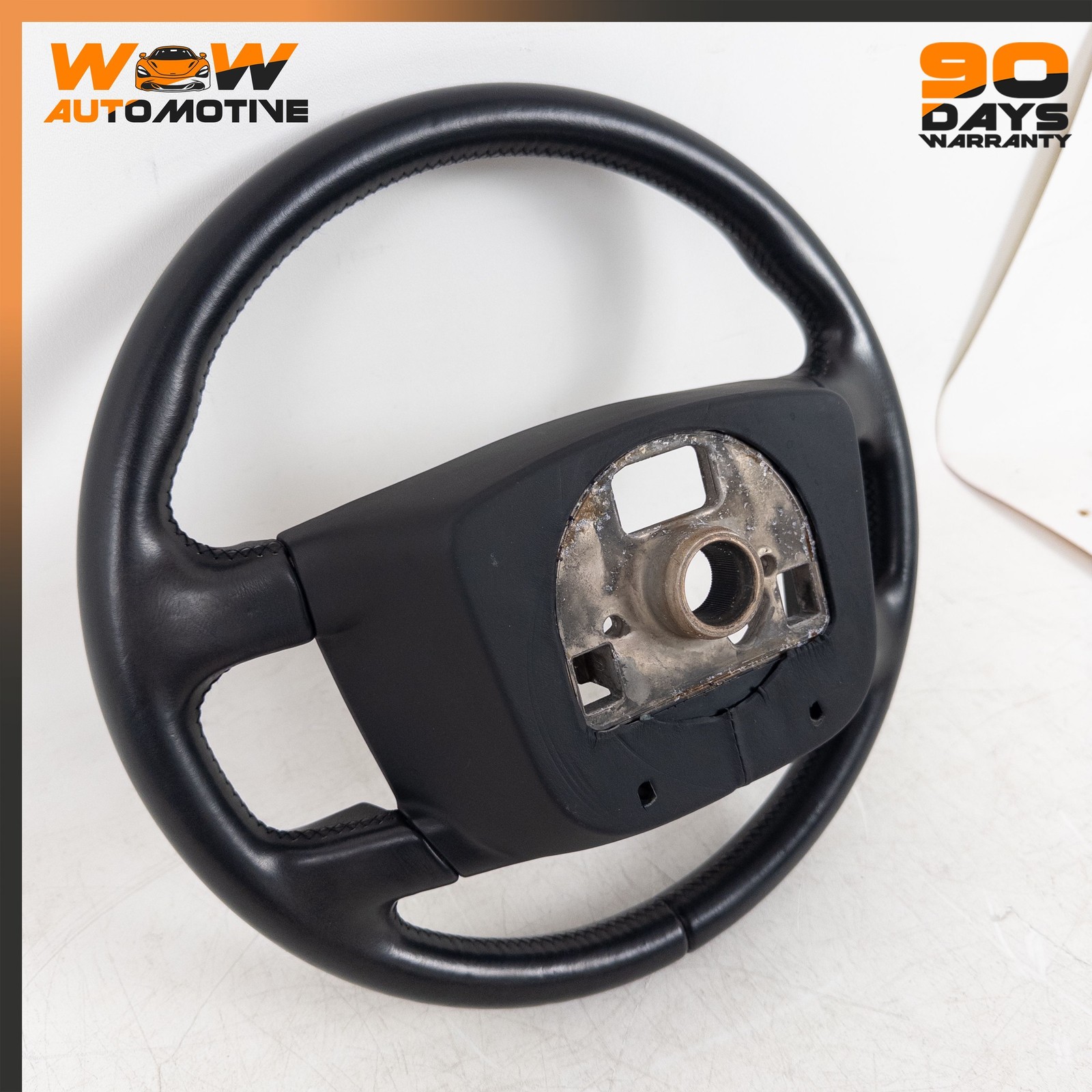 04-17 BENTLEY CONTINENTAL GT GTC FLYING SPUR DRIVER STEERING WHEEL BLACK OEM