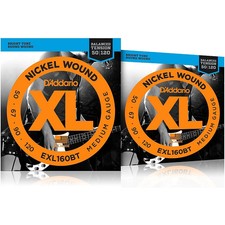 D'Addario EXL160BT Balanced Tension Long Scale Elec Bass String Set 50-120 2 Pk